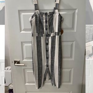 Casual button down dress NWT size large